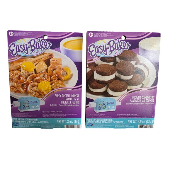 Easy-Bake Other - Easy-Bake Ultimate Oven Refill Mixes Party Pretzel Dippers & Brownie Sandwiches